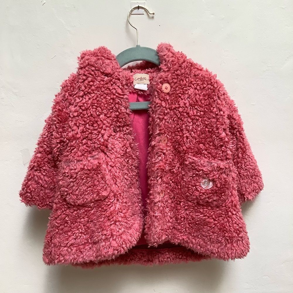 CONFETTI WARM WINTER GIRLS JACKET PINK - Picture 1 of 7